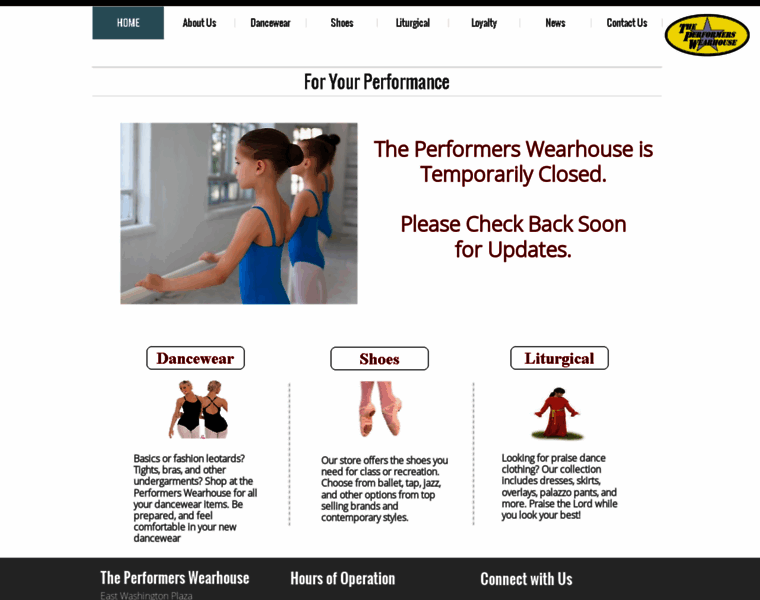 Performers-wearhouse.com thumbnail