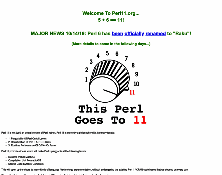Perl11.org thumbnail
