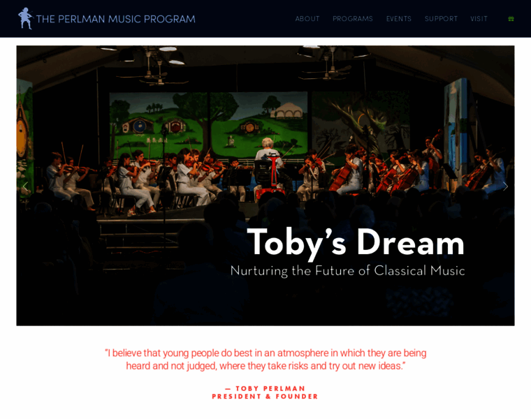 Perlmanmusicprogram.org thumbnail