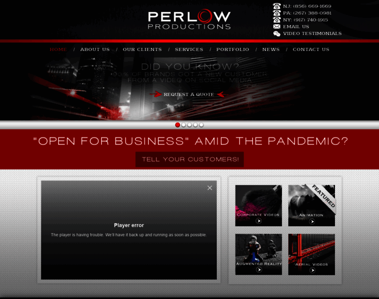 Perlowproductions.com thumbnail