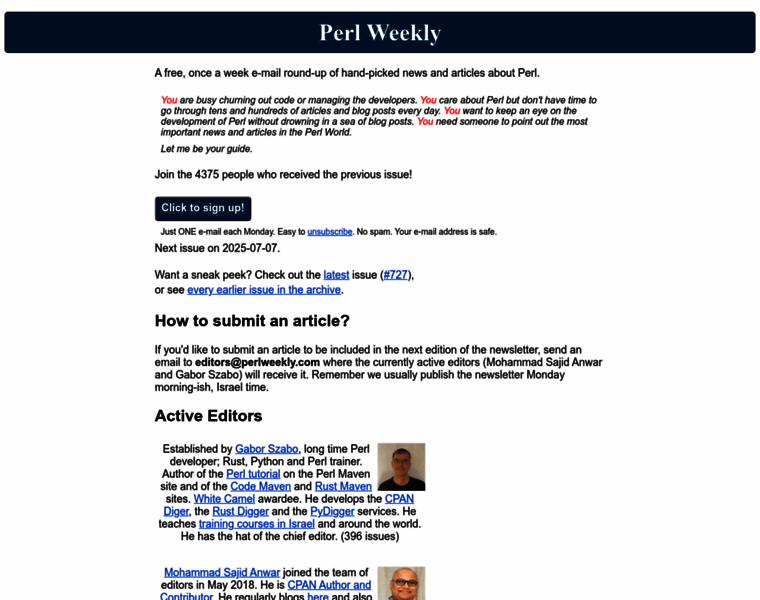 Perlweekly.com thumbnail Perlweekly.com thumbnail
