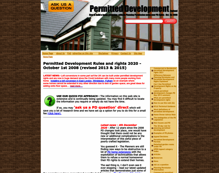Permitteddevelopment.org thumbnail