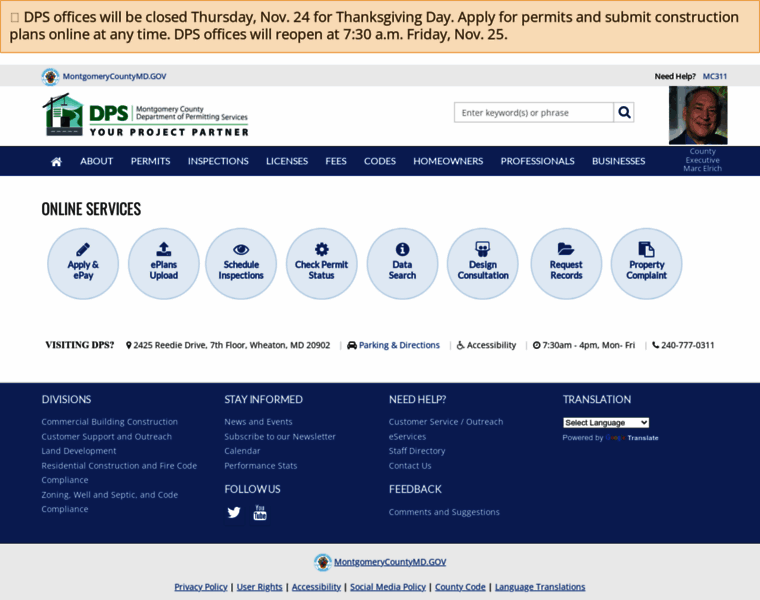 Permittingservices.montgomerycountymd.gov thumbnail