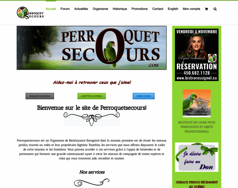 Perroquetsecours.com thumbnail