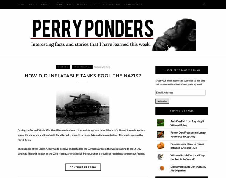 Perryponders.com thumbnail