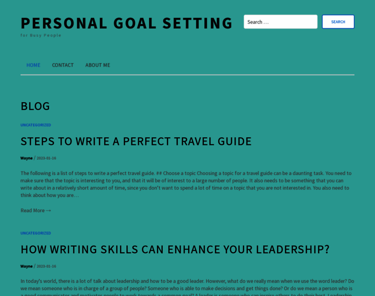 Personal-goal-setting.com thumbnail