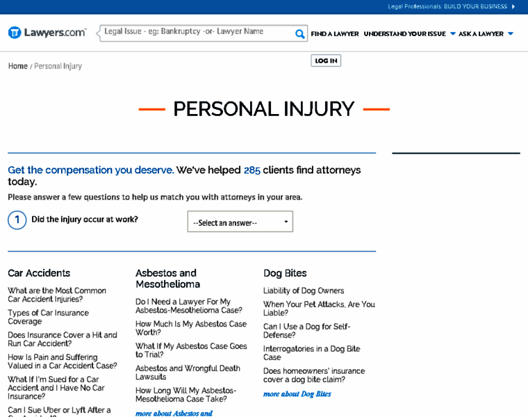Personal-injury.lawyers.com thumbnail