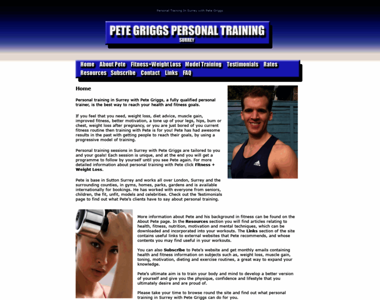 Personal-trainer-surrey.com thumbnail