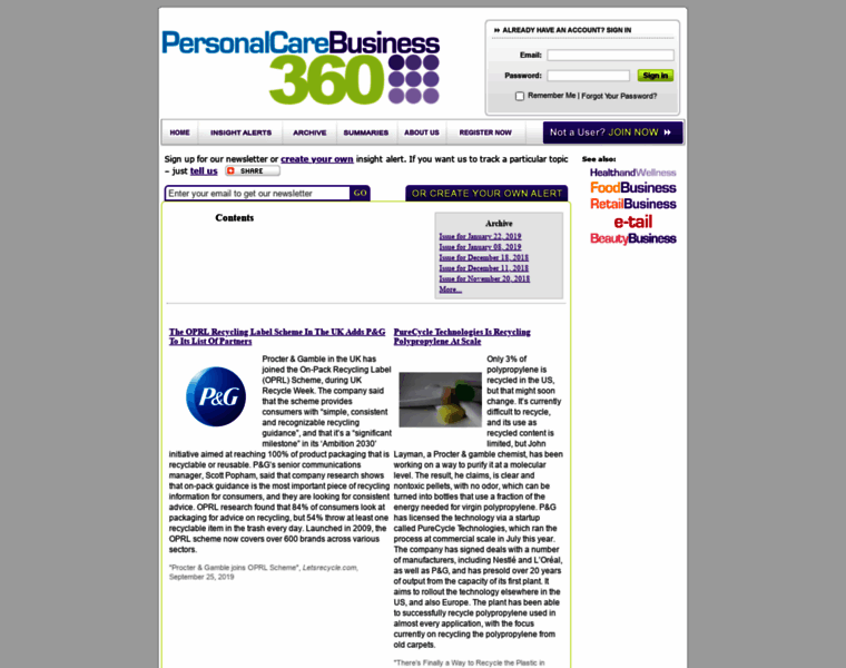 Personalcarebusiness360.com thumbnail