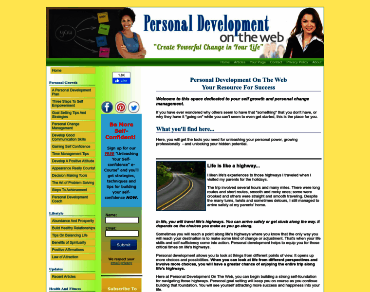 Personaldevelopmentontheweb.com thumbnail