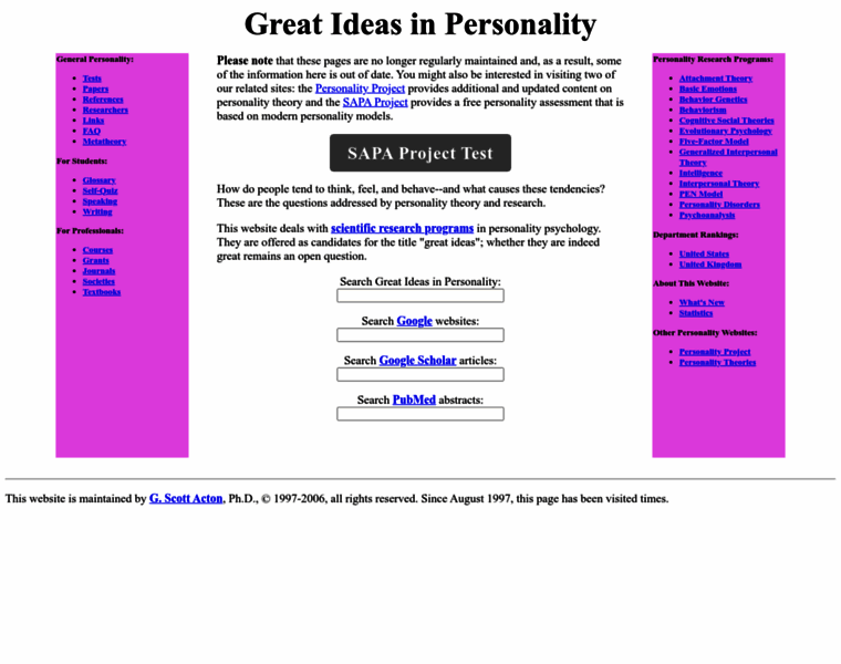 Personalityresearch.org thumbnail