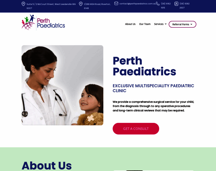 Perthpaediatrics.com.au thumbnail