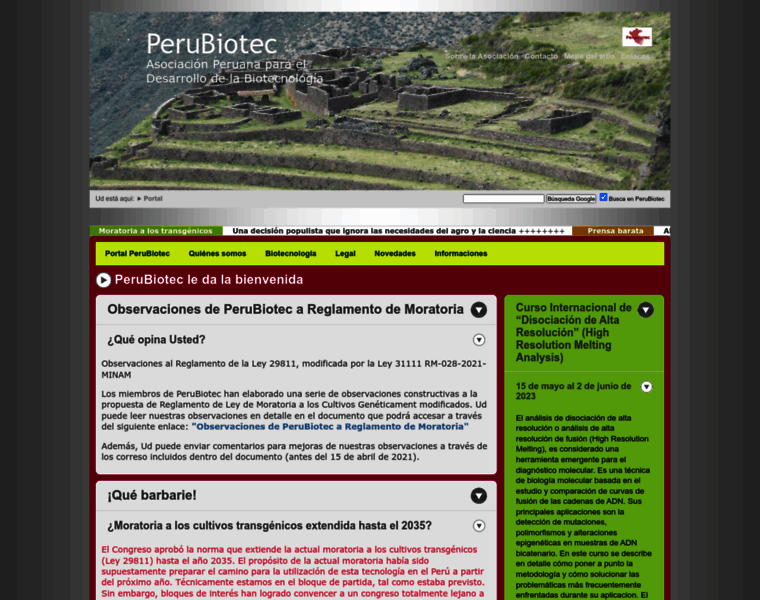 Perubiotec.org thumbnail