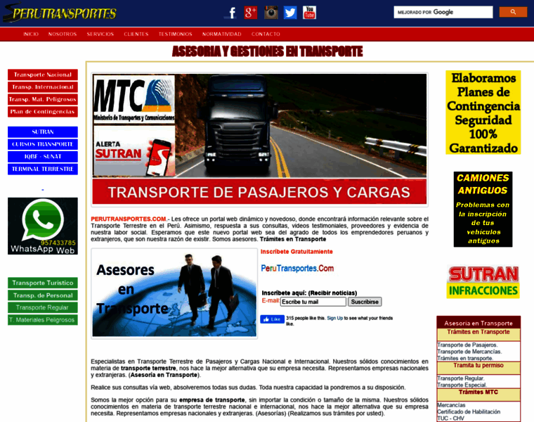 Perutransportes.com thumbnail