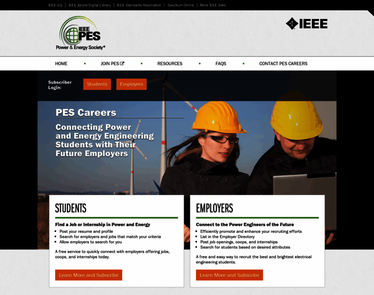 Pes-careers.org thumbnail