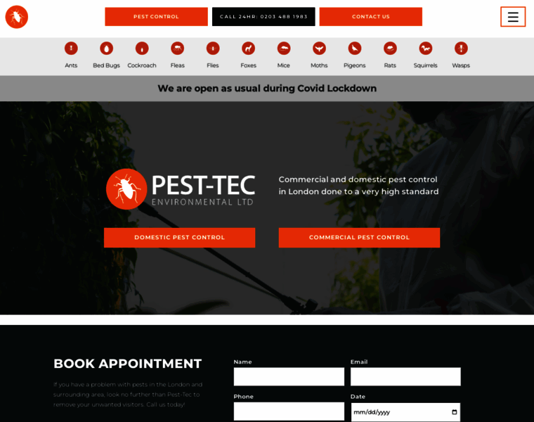 Pest-tec.co.uk thumbnail