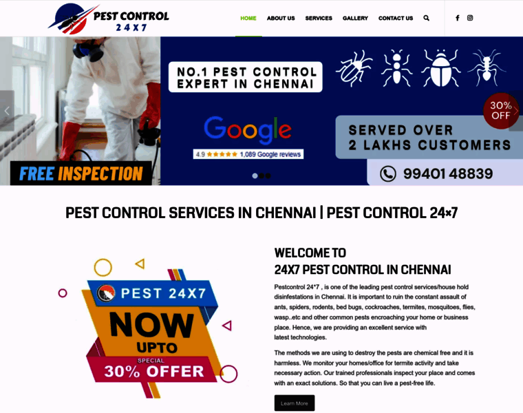 Pestcontrol24x7.com thumbnail