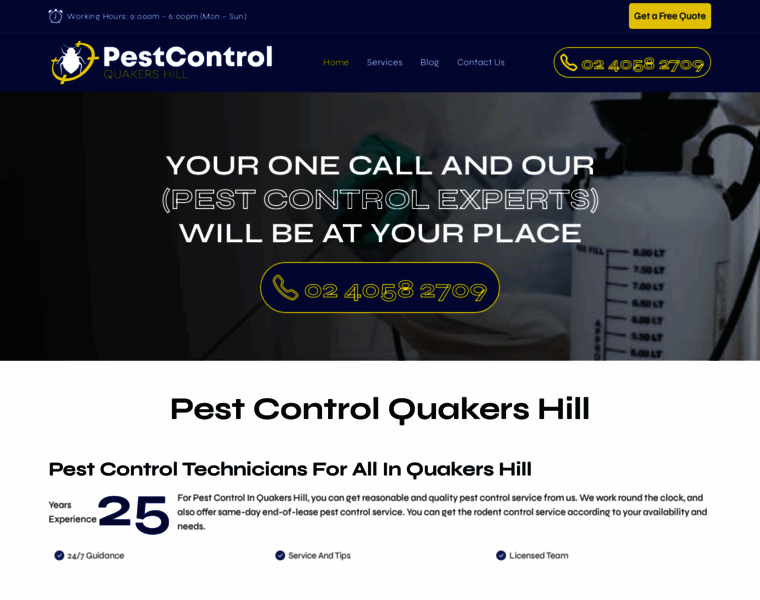 Pestcontrolquakershill.com.au thumbnail
