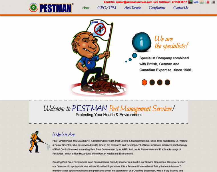 Pestmanservices.com thumbnail