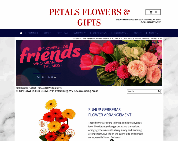 Petalsflowersandgifts.net thumbnail