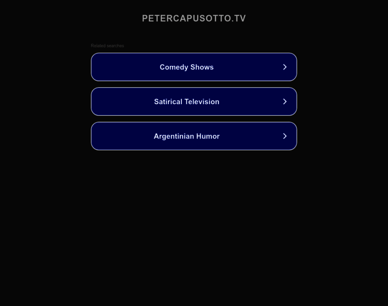 Petercapusotto.tv thumbnail Petercapusotto.tv thumbnail