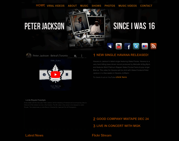 Peterjacksonmusic.ca thumbnail
