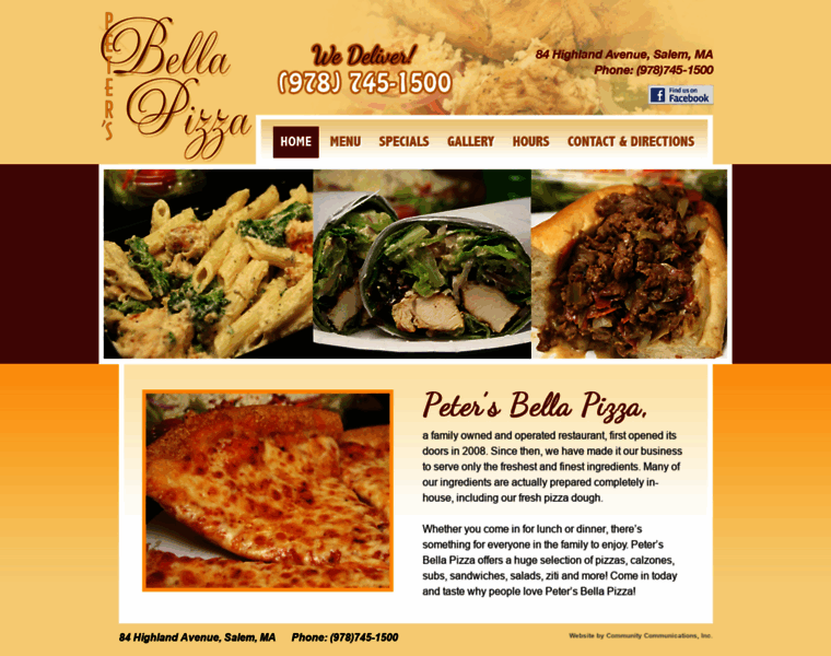 Petersbellapizza.com thumbnail