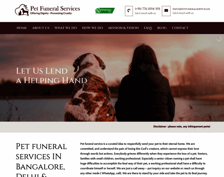 Petfuneralservices.in thumbnail