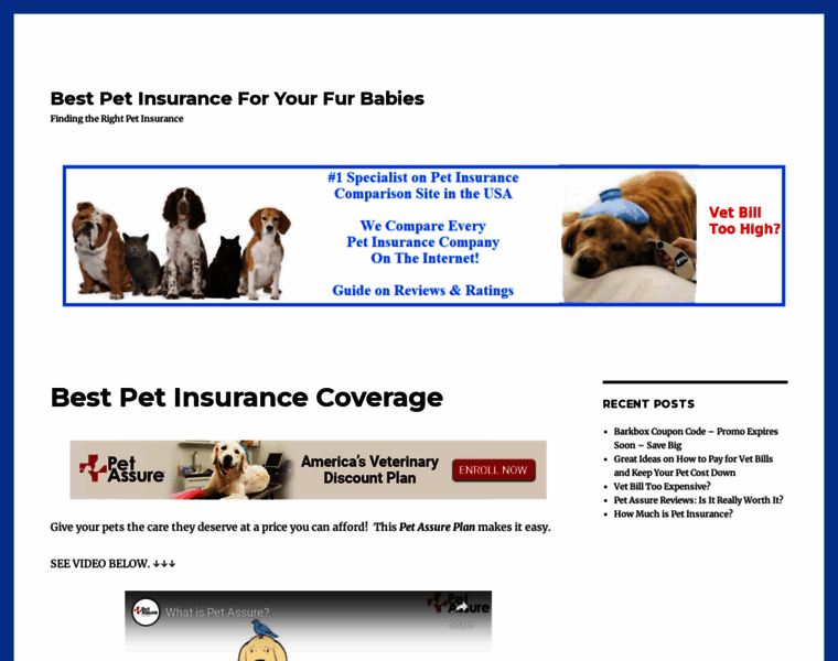 Petinsurancecoverage.net thumbnail