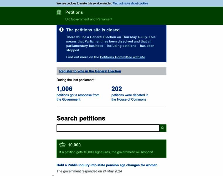 Petition.parliament.uk thumbnail