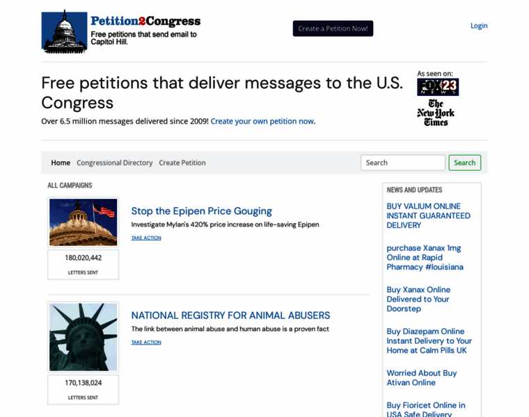 Petition2congress.com thumbnail