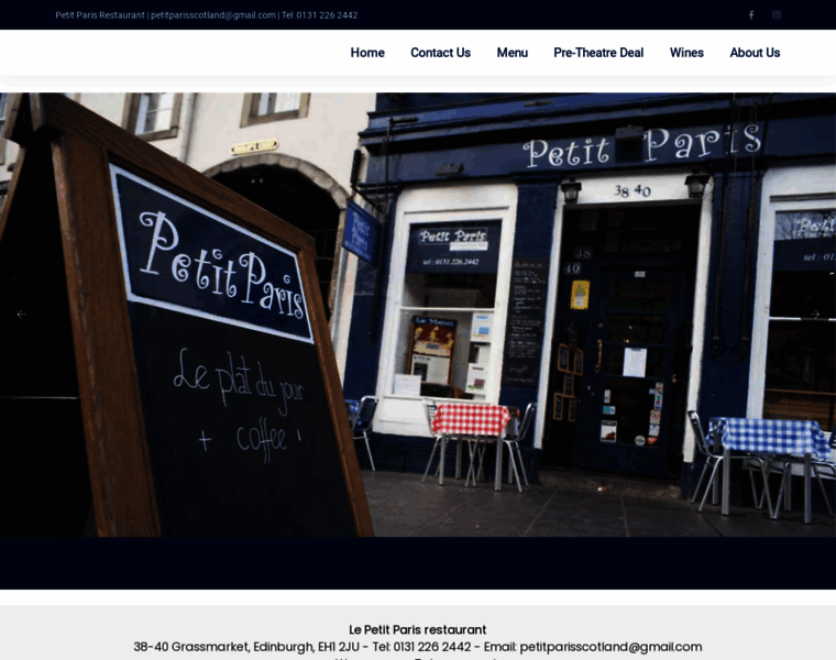 Petitparis-restaurant.co.uk thumbnail