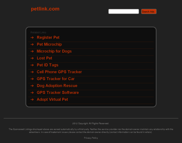 Petlink.com thumbnail