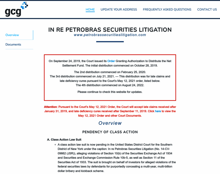 Petrobrassecuritieslitigation.com thumbnail