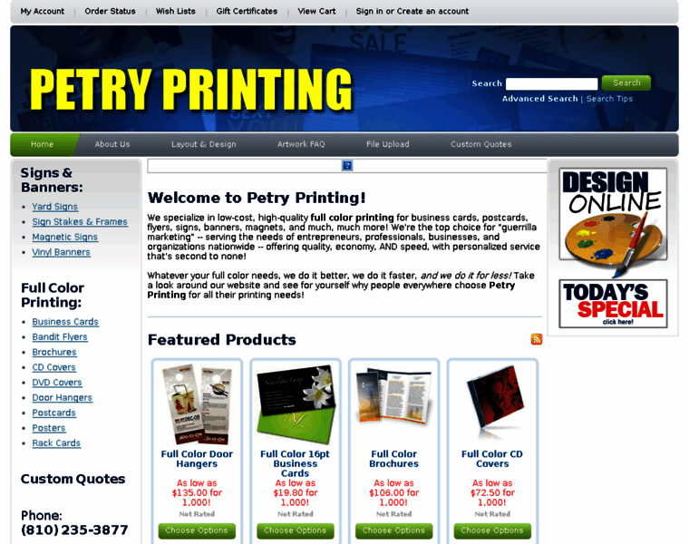 Petryprinting.com thumbnail