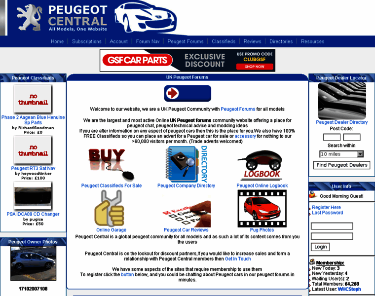 Peugeotcentral.co.uk thumbnail