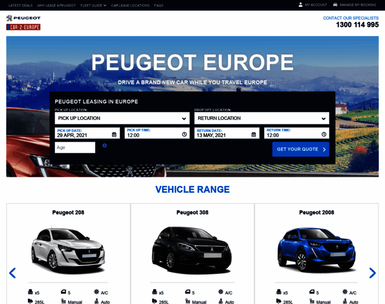 Peugeoteurope.com.au thumbnail