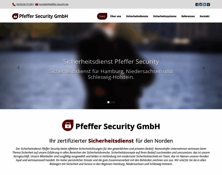 Pfeffer-security.de thumbnail