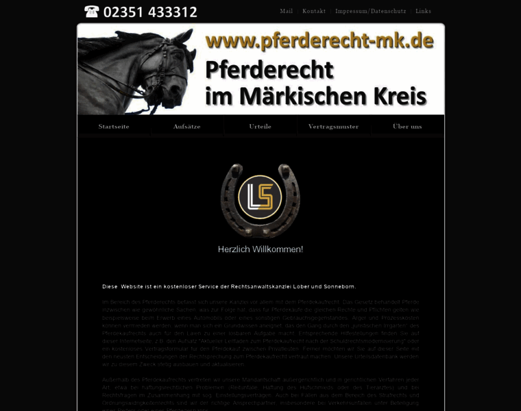 Pferderecht-mk.de thumbnail