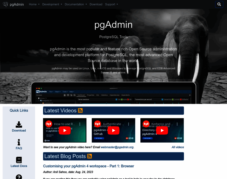 Pgadmin.org thumbnail