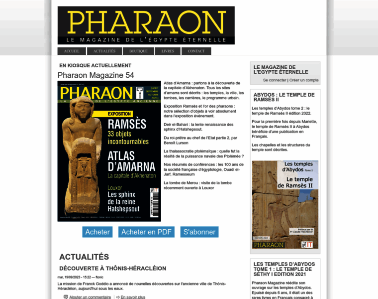 Pharaon-magazine.fr thumbnail