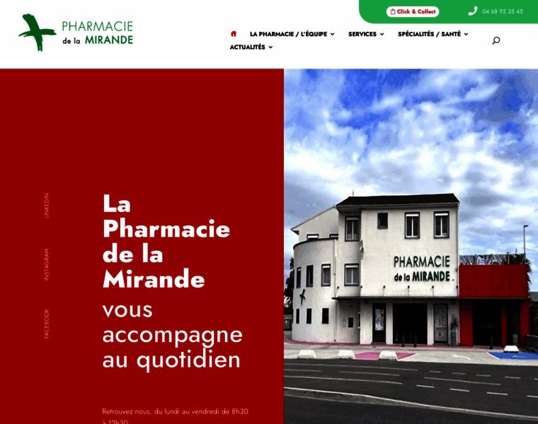 Pharmaciedelamirande.fr thumbnail
