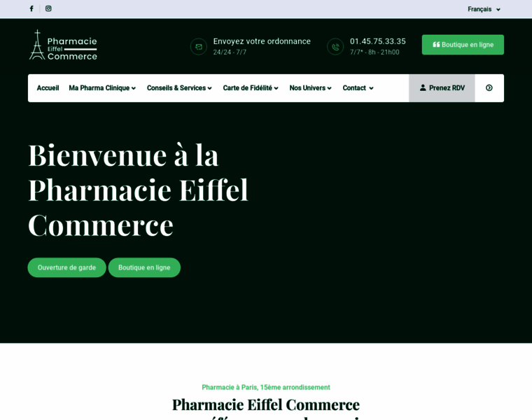 Pharmacieeiffelcommerce.com thumbnail