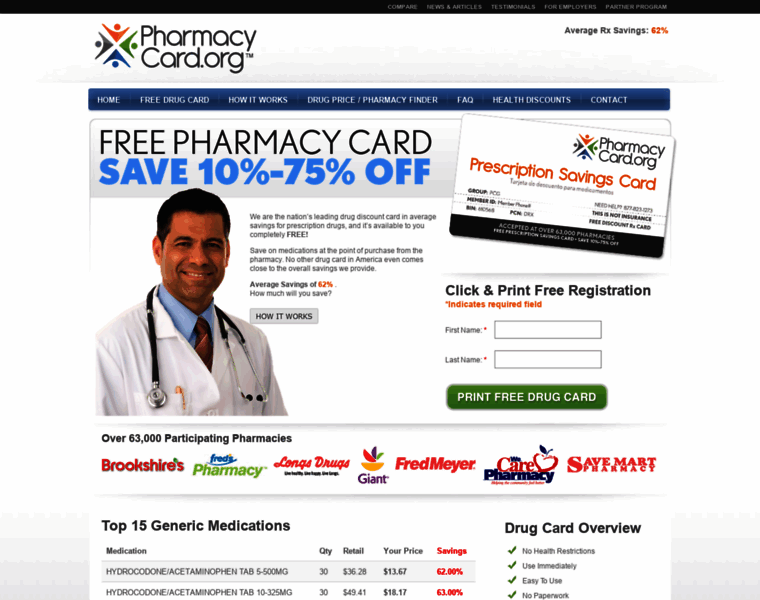 Pharmacycard.org thumbnail