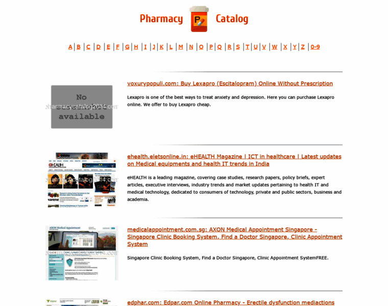 Pharmacycatalog2014.com thumbnail