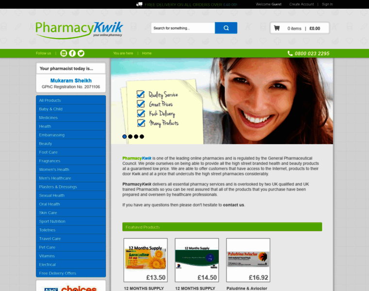Pharmacykwik.co.uk thumbnail