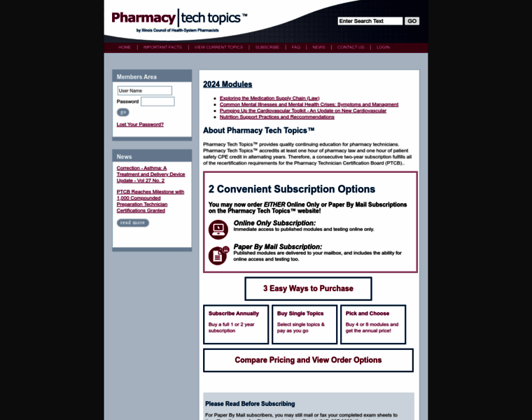 Pharmacytechtopics.com thumbnail