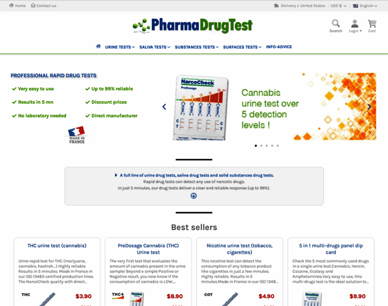 Pharmadrugtest.com thumbnail