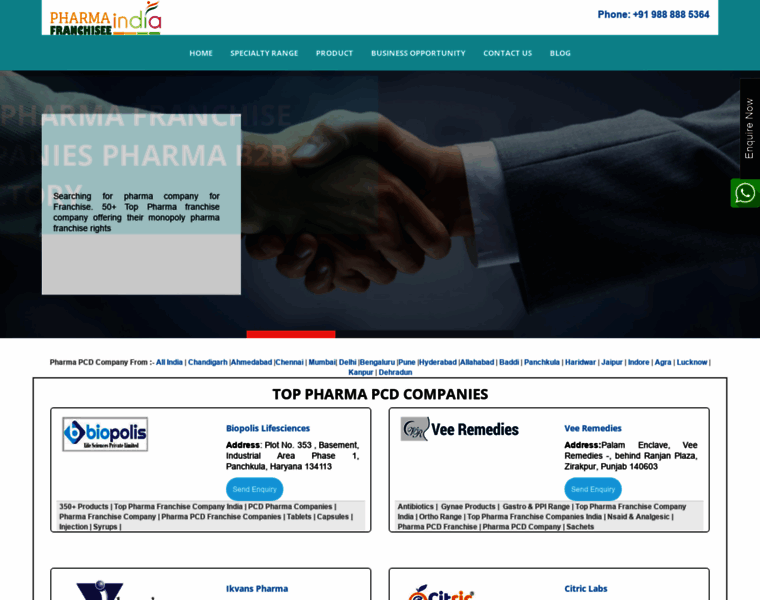 Pharmafranchiseeindia.com thumbnail