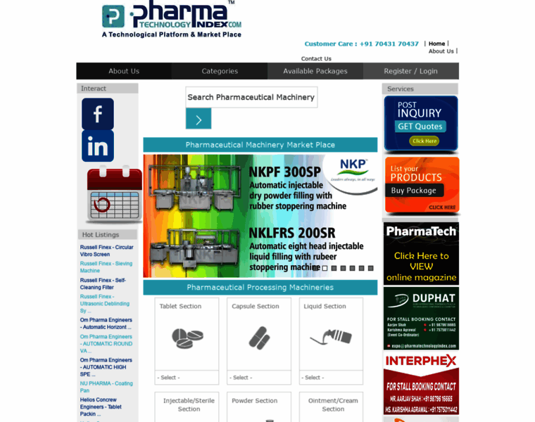 Pharmatechnologyindex.com thumbnail